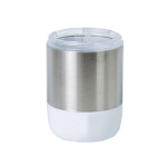 PORTACEPILLOS LIMA ACERO INOXIDABLE BLANCO. D8.5xH10CM PORTACEPILLOS LIMA ACERO INOXIDABLE BLANCO. D8.5xH10CM