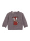 Jersey Con Intarsia Gris Melange