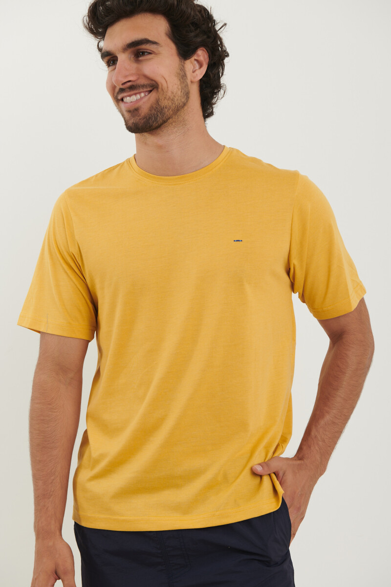 T-SHIRT HARRINGTON LABEL - Amarillo 