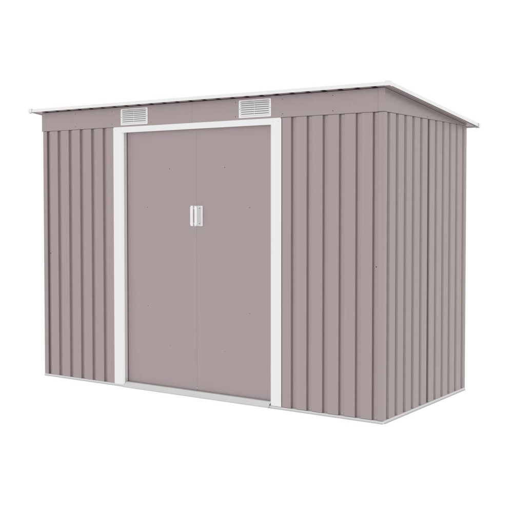CASITA DE JARDIN ACERO GRIS S2001