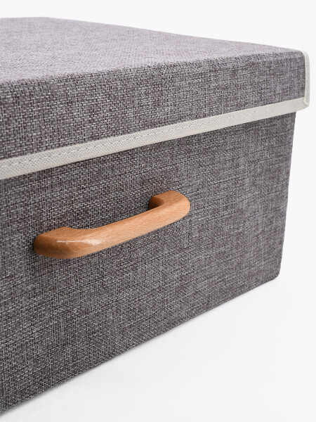 ORGANIZADOR TIPO CAJA TAPA GRIS