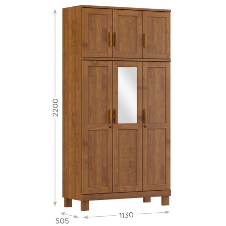 Placard Cobre 6 Puertas Con Espejo S/ Ap U