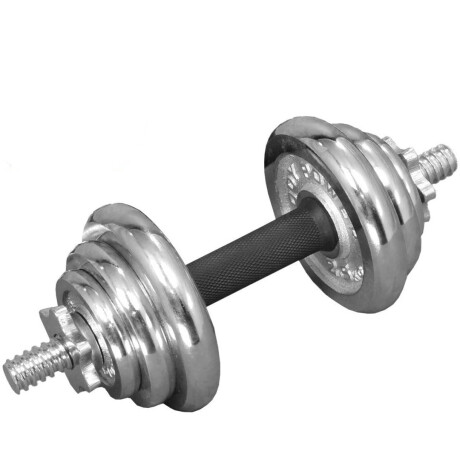 Set Mancuerna Maciza Cromada C/ Rosca + 10 Kilos 4x2.5kg