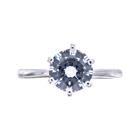 Anillo de plata 925 con circonia, SOLITARIO. Anillo de plata 925 con circonia, SOLITARIO.