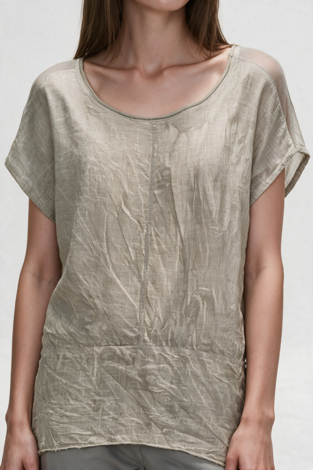 Blusa Marixa Verde Grisaceo