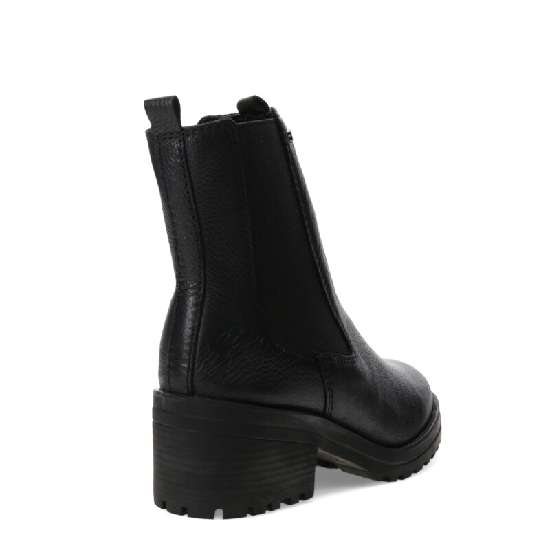 Botas de Mujer Bottero Caña Media de Cuero Negro