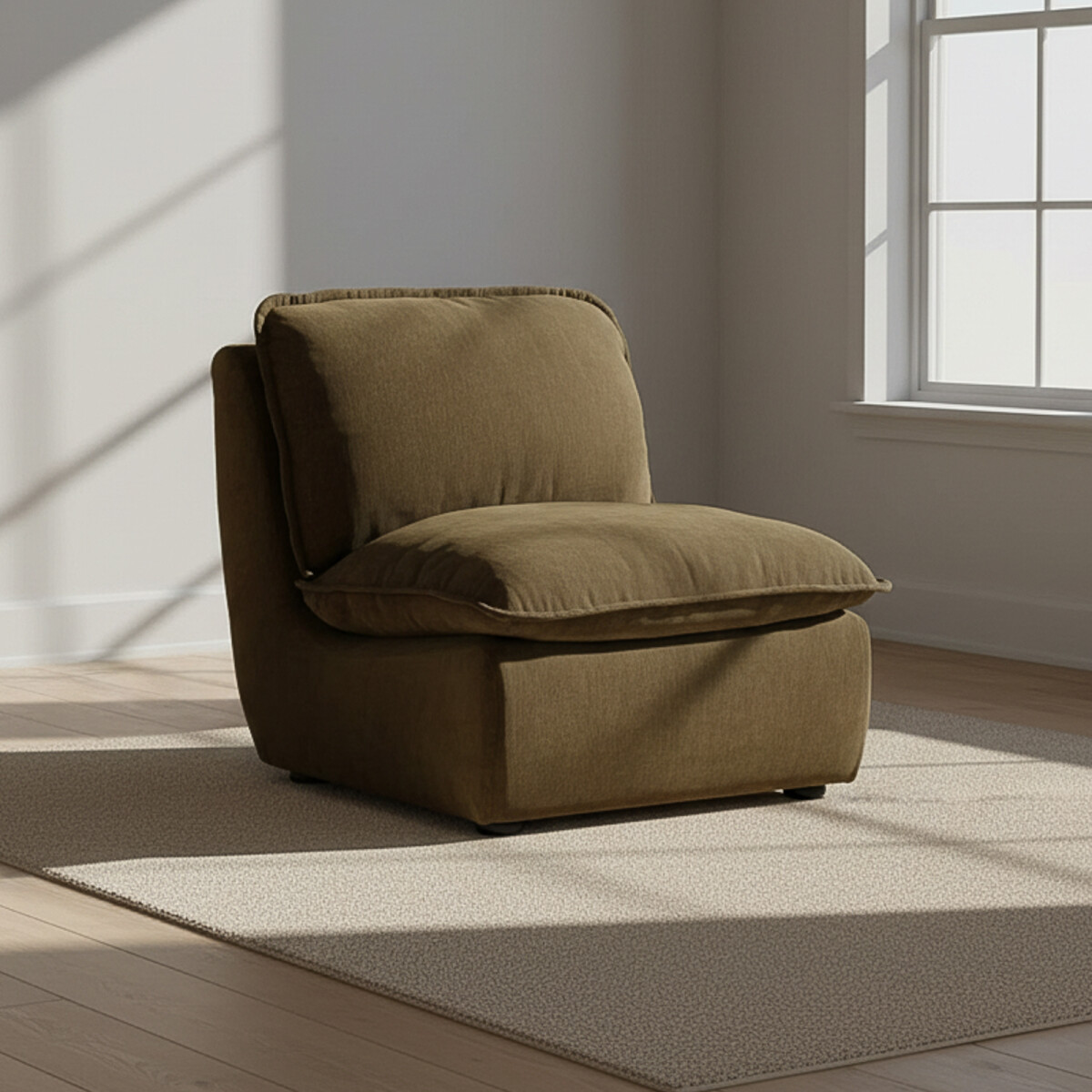 SOFÁ INDIVIDUAL - TELA-PREMIUM VERDE SISAI 