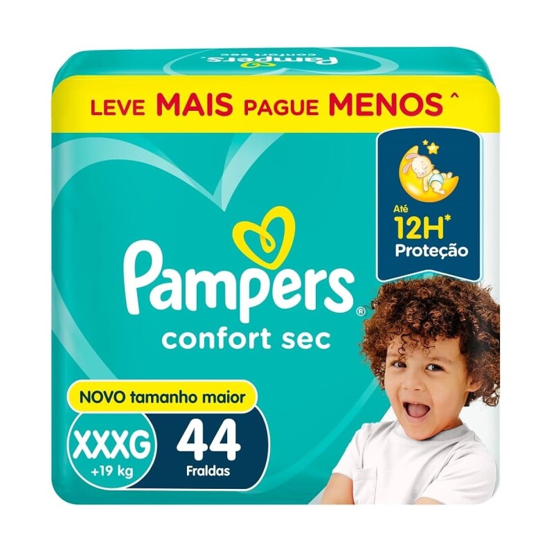 Pañales Pampers Confort Sec Talle Xxxg 44 Uds. Pañales Pampers Confort Sec Talle Xxxg 44 Uds.