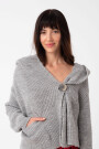CARDIGAN CON CAPUCHA Gris