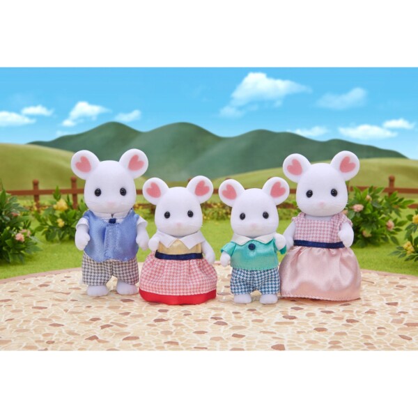 Sylvanian Families Familia Ratón Marshmallow Juguete Sylvanian Families Familia Ratón Marshmallow Juguete