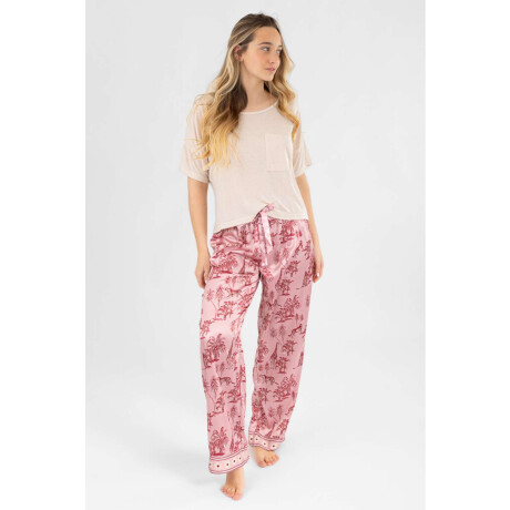 Animal jouy pant Rosado