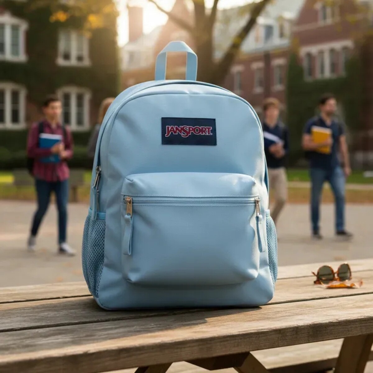 Mochila Jansport Cross Town Para Uso Diario Urbana Cómoda Funcional Y Con Capacidad - Blue Dusk 