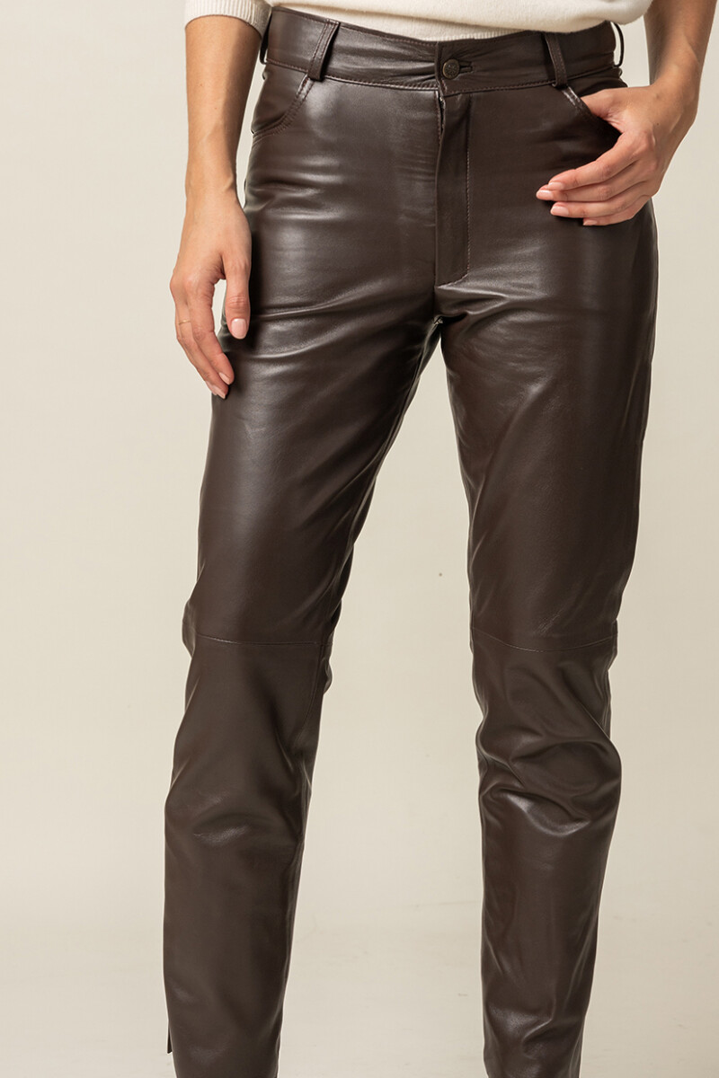 Leather Pant Chocolate