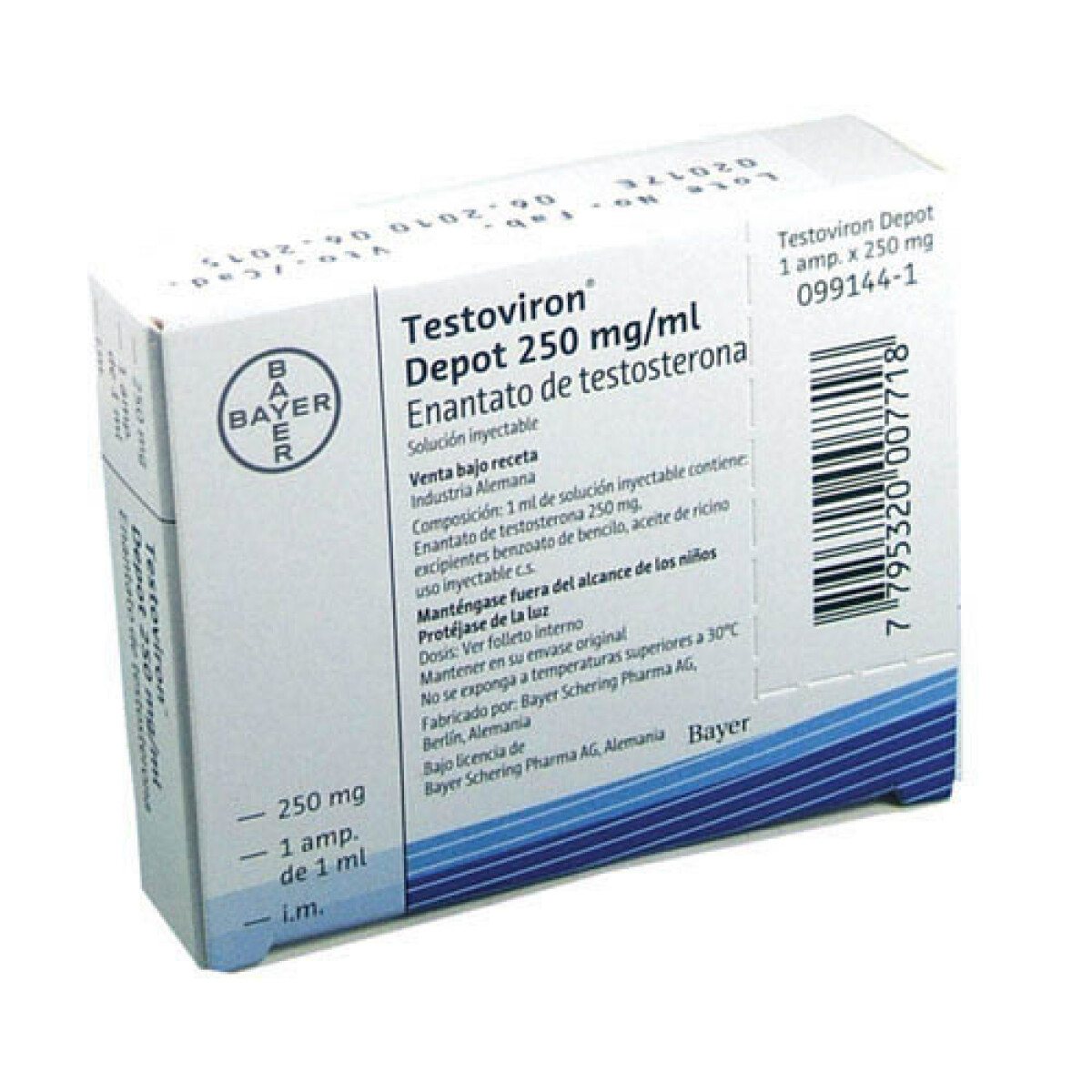 TESTOVIRON 250 mg – Solución Inyectable Anabólica para Tratamiento Hormonal Masculino