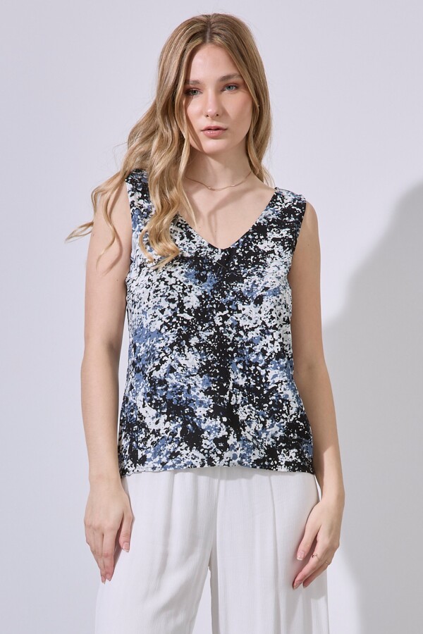 Blusa Print MULTI/NEGRO