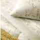 Juego de cama 2 PLAZA Karsten 100 % algodón de 160 hilos (4 piezas) NATALIE
