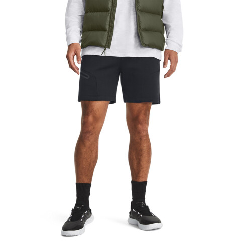 UA Unstoppable Flc Shorts-GRN BLK-001