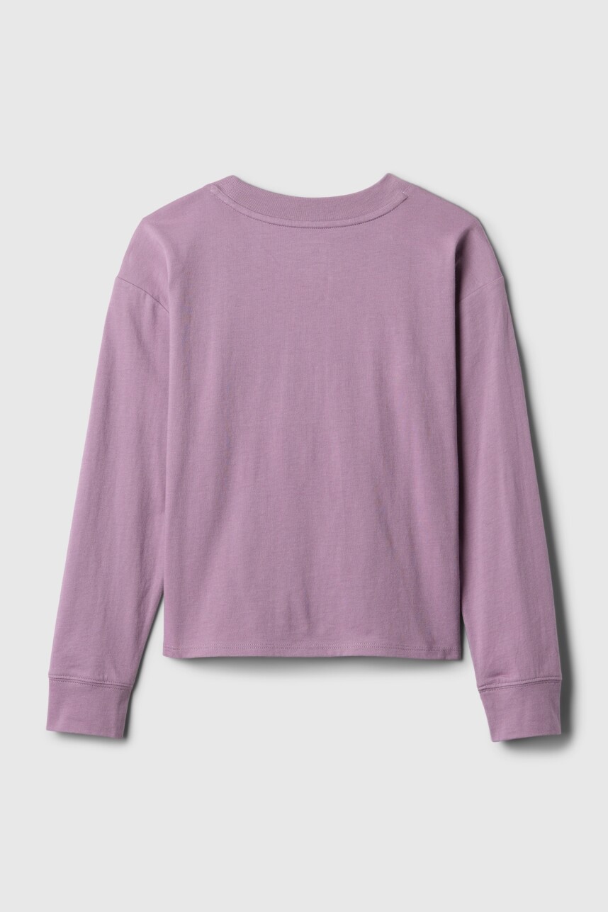 Remera Logo Gap Y Minnie Niña Sp Dis Fam Amethyst