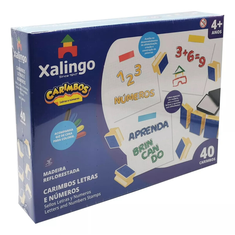 Sellos De Letras Y Números X40, Con Crayolas Xalingo Sellos De Letras Y Números X40, Con Crayolas Xalingo