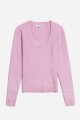 Sweater cuello redondo ROSA