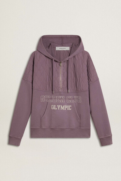 ZIPPED HOODIE Lila