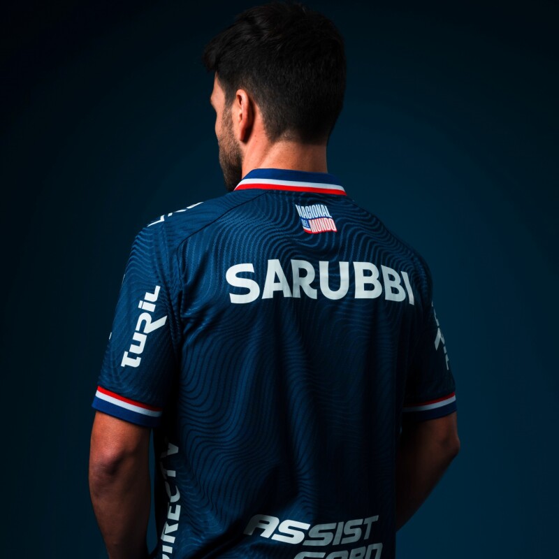 Remera de Juego Nacional Camiseta Alternativa de Hombre Azul
