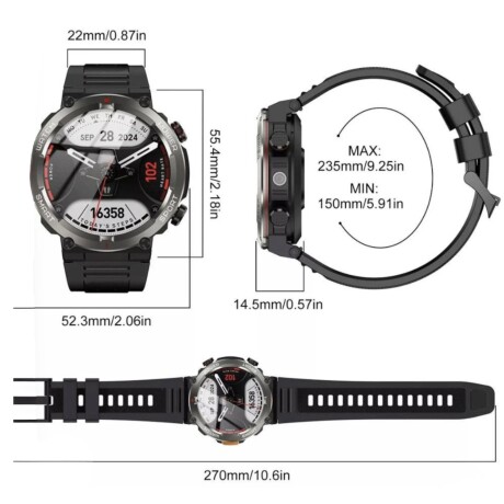 Reloj Inteligente Smartwatch Deportivo Blackview W50PRO Verde