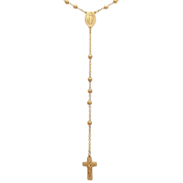 Rosario Virgen Milagrosa-Oro bajo-Sin piedra-RO8000 sinpiedra