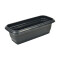 Maceta rectangular 3 lts NEGRO