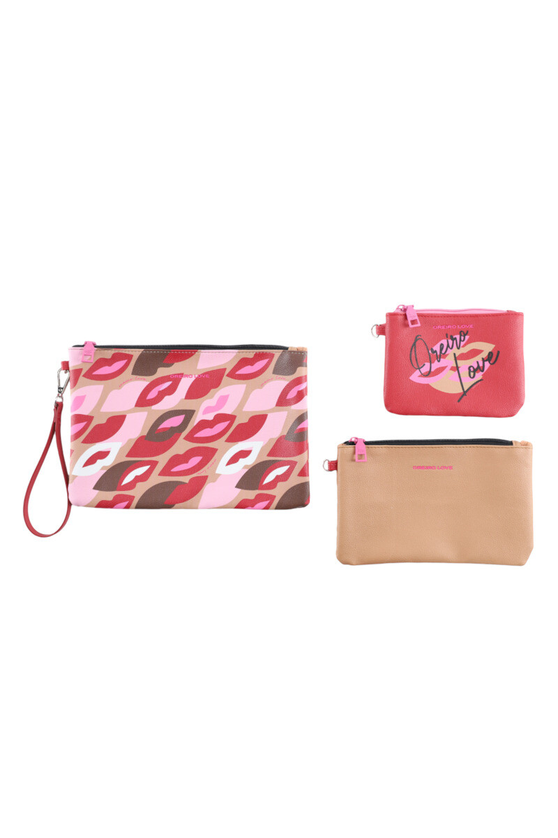 Set/3 Necessaire Oreiro Beige
