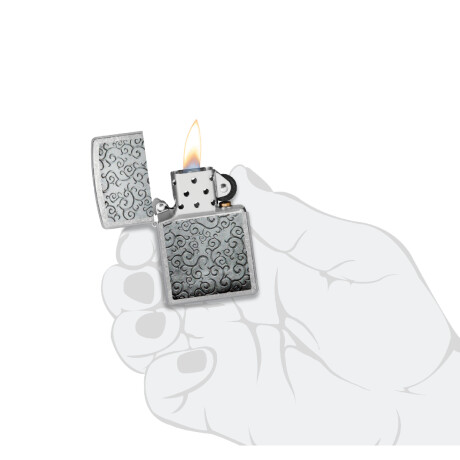 Encendedor Zippo Plata C/diseño 0