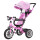 Triciclo 3 en 1 con techo Bebesit giratorio 360Â° Rosa