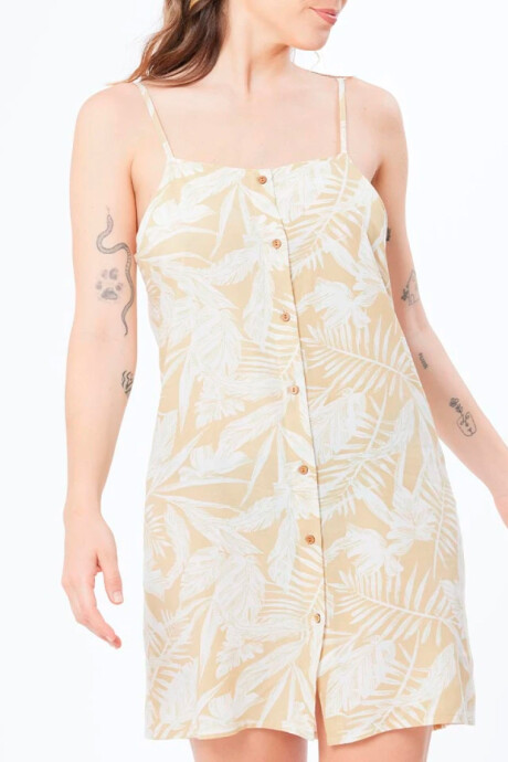 VESTIDO CORTO MITZA RUSTY Kaki