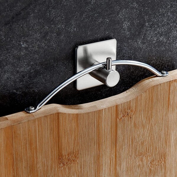 6 Ganchos Perchero Multiuso Metálico Adhesivo Baño Cocina 6 Ganchos Perchero Multiuso Metálico Adhesivo Baño Cocina