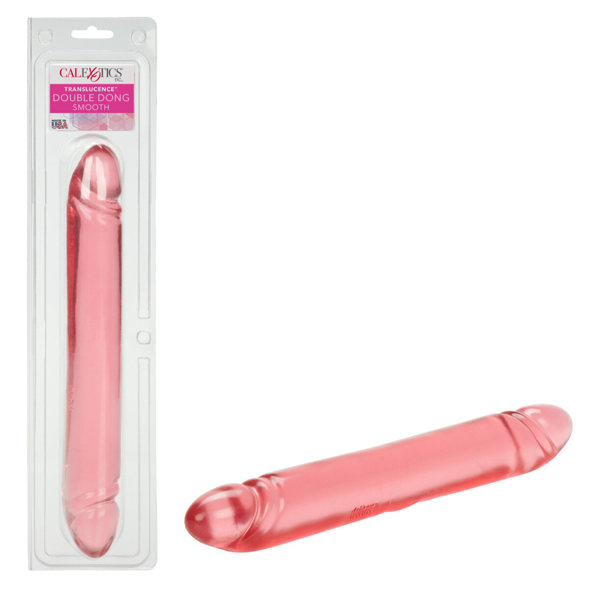 Translucence Double Dong 12" Pink 