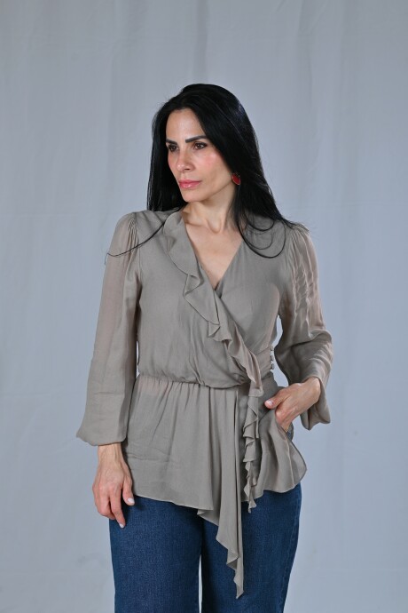 Blusa Ernit Gris beige