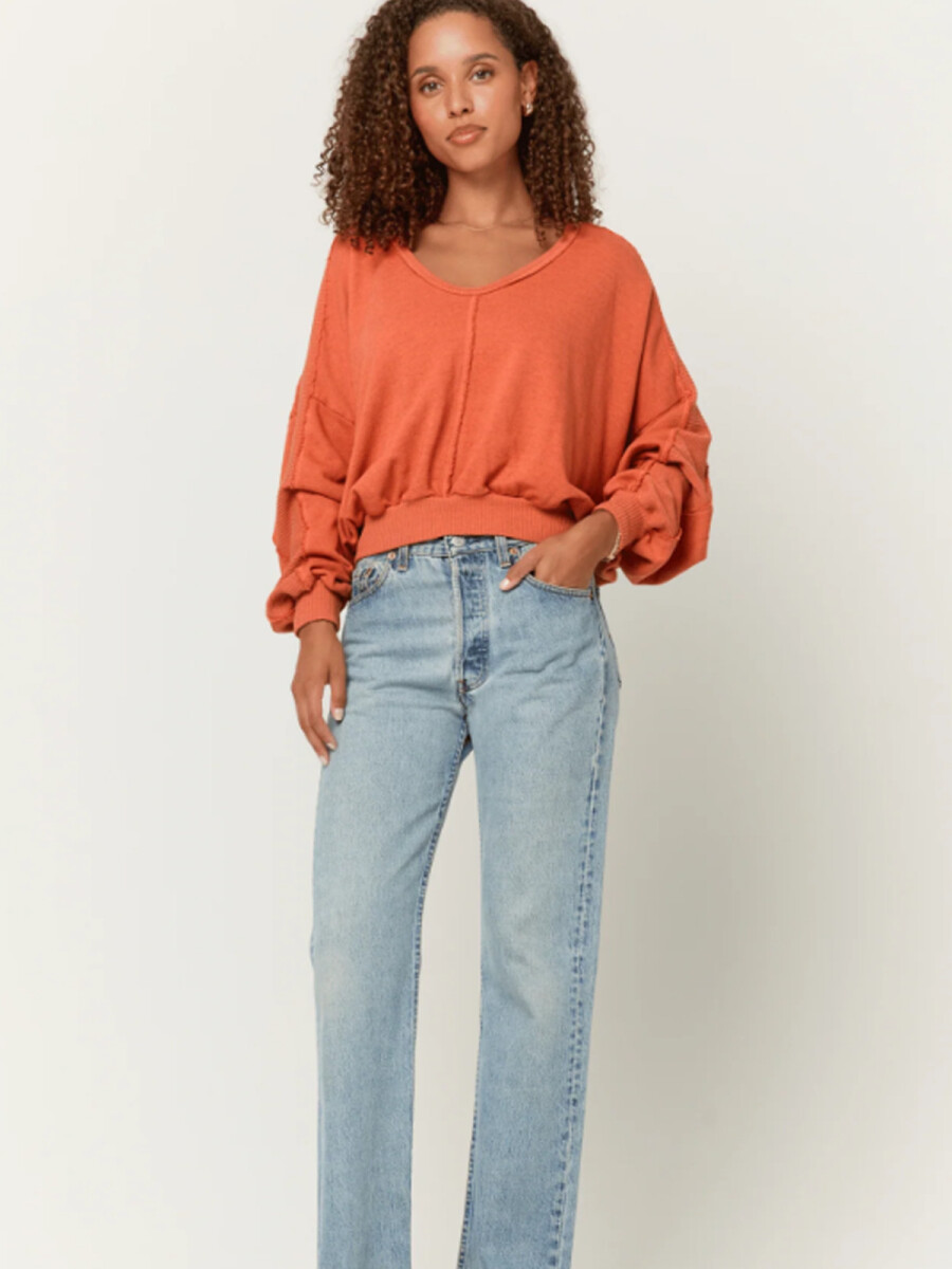 SWEATER PEBBLES SEAMED 