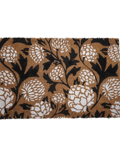 FELPUDO COCO 40x60CM H1.5CM FLORES BLANCAS FELPUDO COCO 40x60CM H1.5CM FLORES BLANCAS