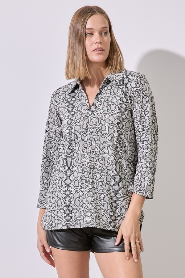 Blusa Print GRIS/MULTI