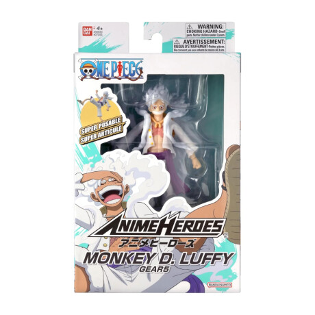 Figura Anime Heroes One Piece - Luffy Gear 5 - 17cm Figura Anime Heroes One Piece - Luffy Gear 5 - 17cm