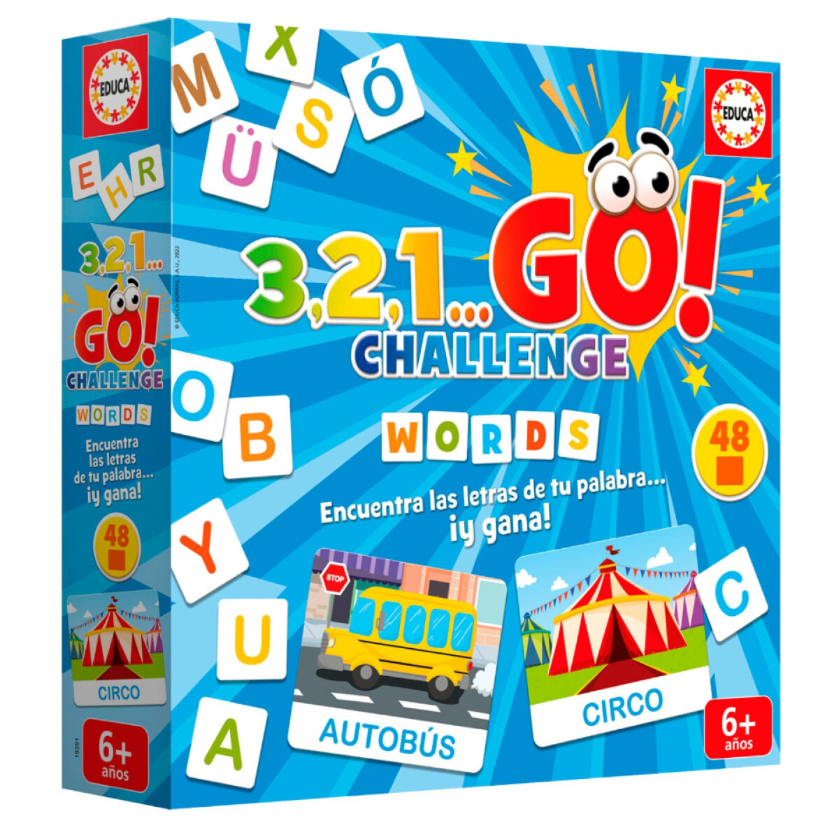 Juego Didactico Educa 3 2 1 Go Words Palabras Memoria Niño 
