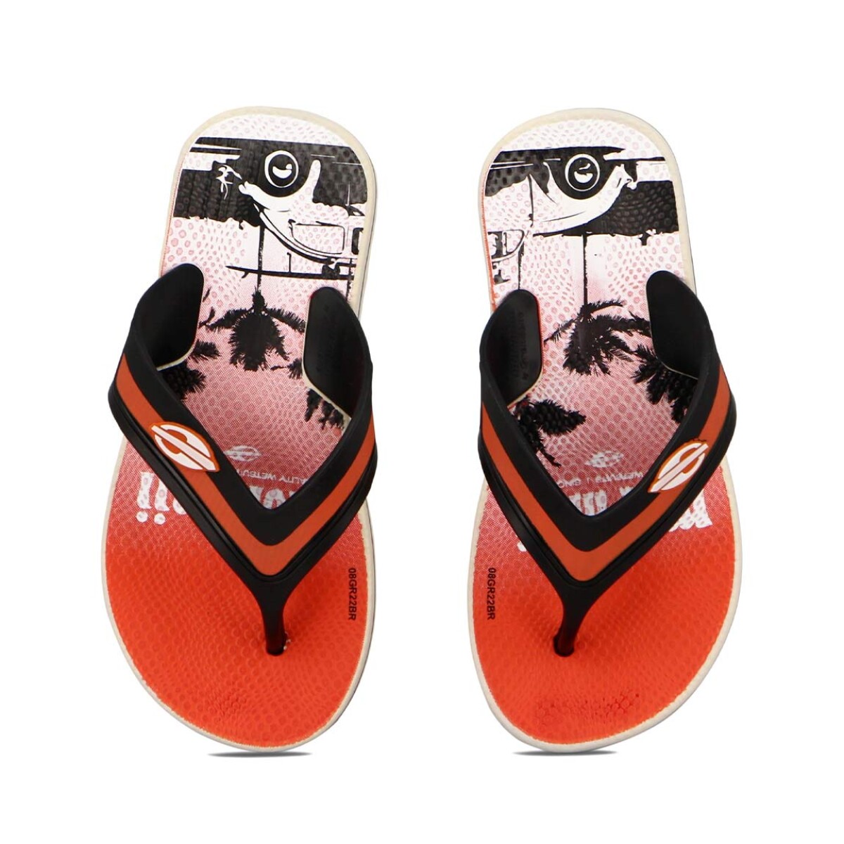 Mormaii II Ojota Neocycle KIDS - Estampado-Naranja 