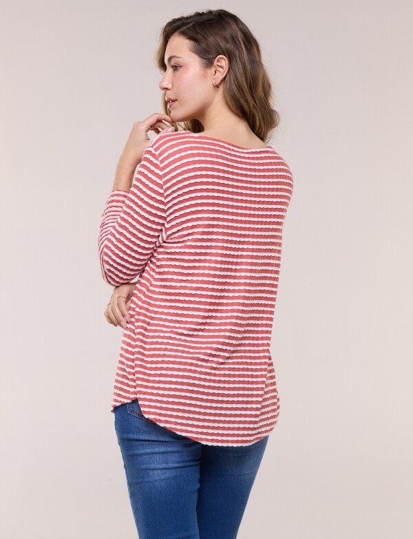 Blusa Marinera Manga 3/4 ROJO