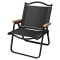 Silla plegable para camping Negro