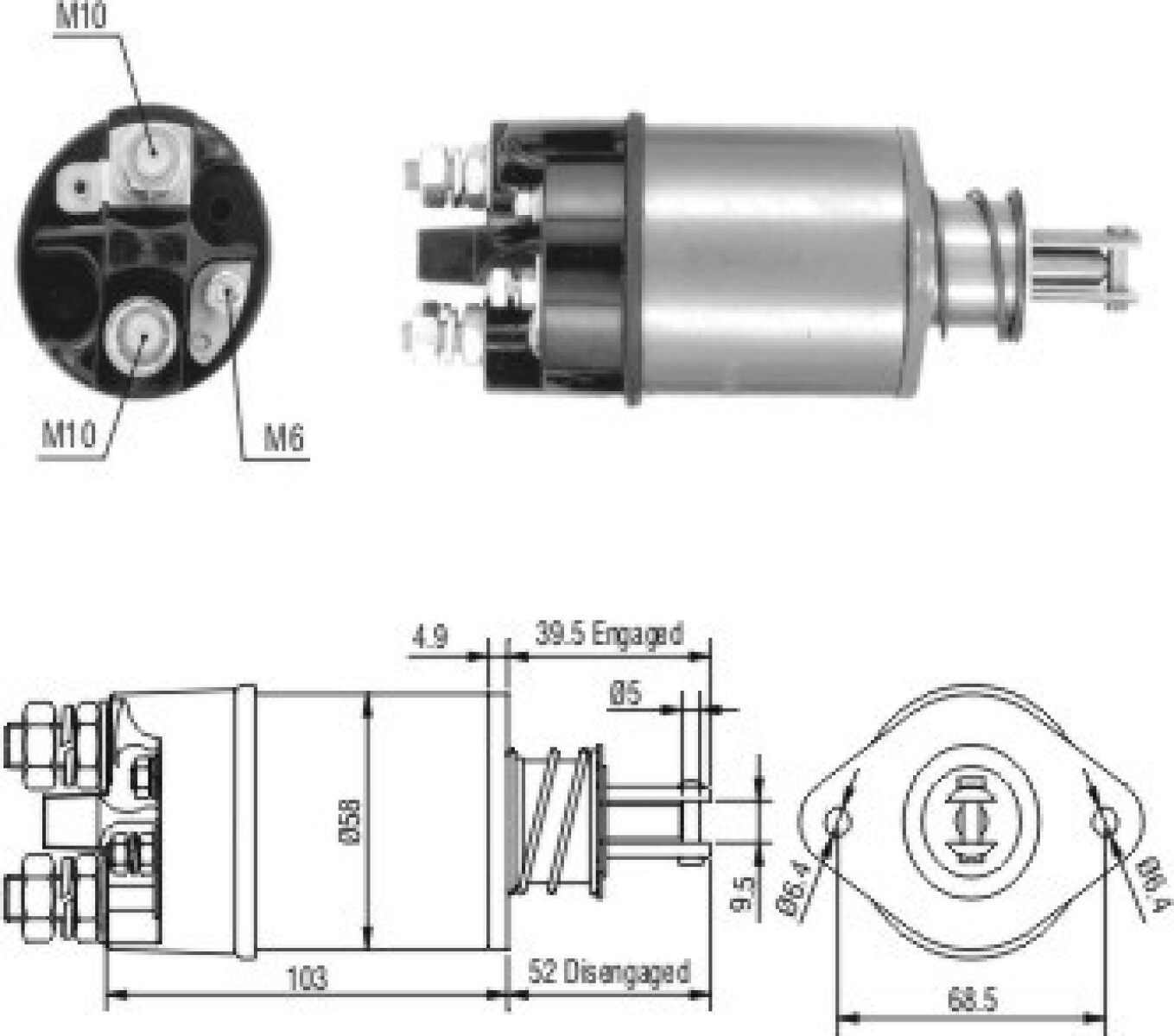 AUTOMATICO DE ARRANQUE - PERKINS INDIEL AN115 24V FS.31 ZM 