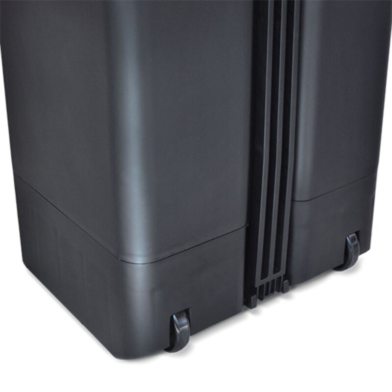 Tarro de residuos con ruedas y pedal 120 lts VERDE