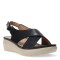 Sandalias de Mujer Lady Confort CAZENAC con tiras cruzadas Negro