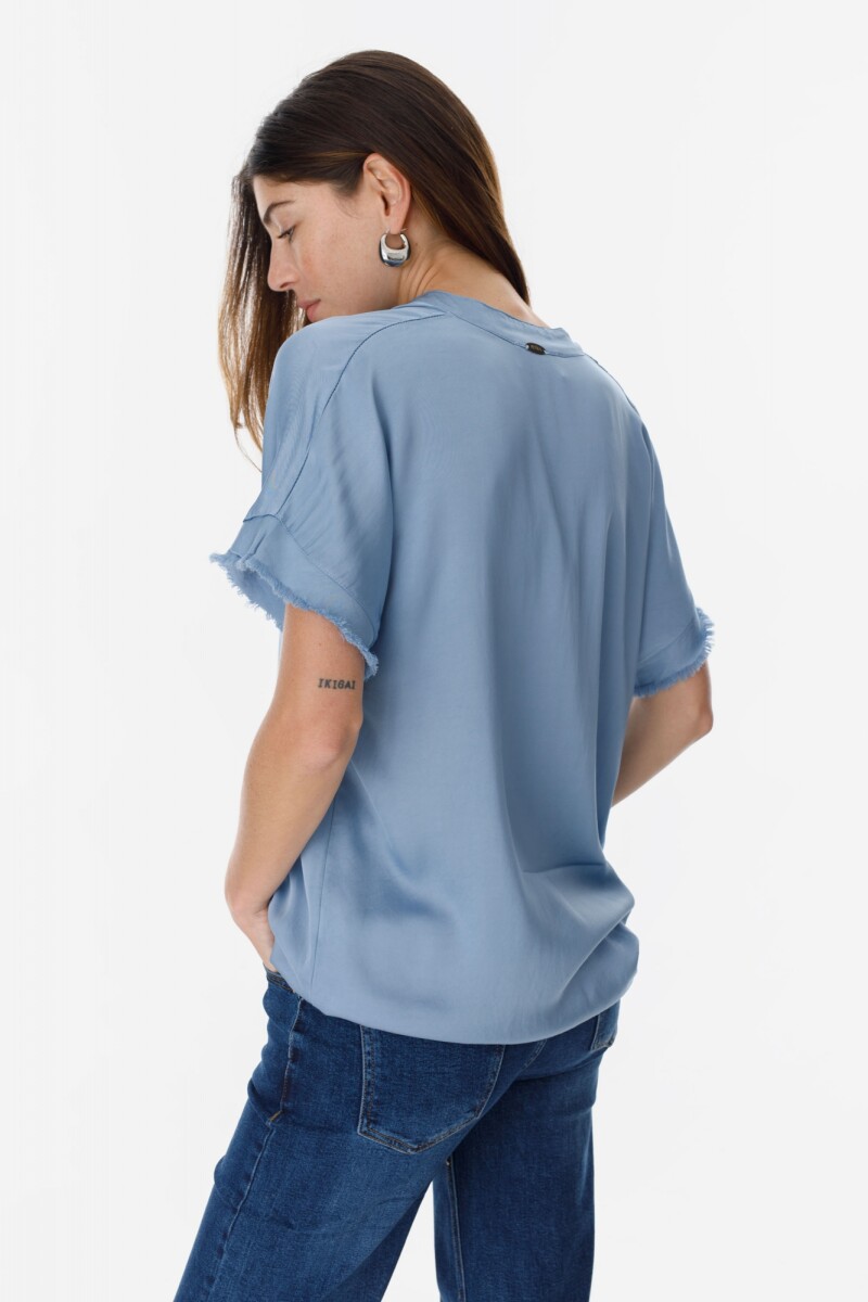 Blusa Rosa Celeste