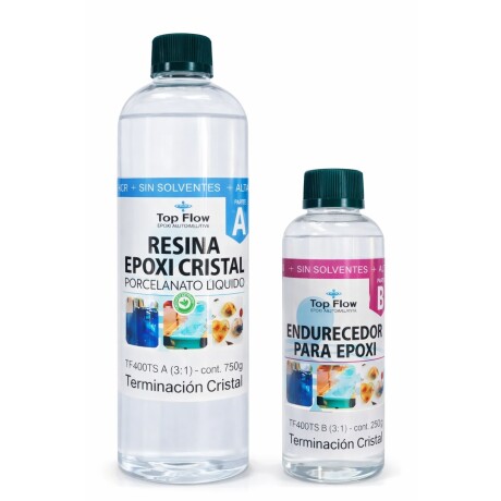 Resina Epoxi terminación cristal - Pack Resina Epoxi terminación cristal - Pack