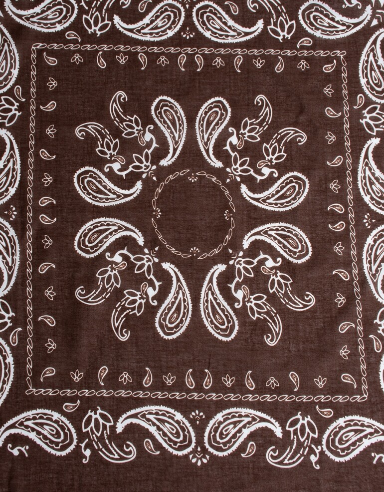 Pañuelos Raso Algodón Bulgaros Pañuelo Algodón Búlgaros - Marron Chocolate